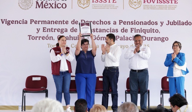 En Torreón, Coahuila, Martí Batres resalta gratuidad de trámites del ISSSTE, sin intermediarios