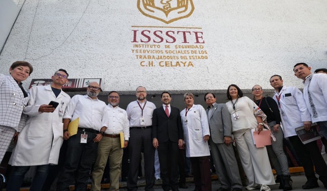 Continúa Martí Batres transformación del ISSSTE con mejoramiento de quirófanos en la CH “Celaya”, Guanajuato