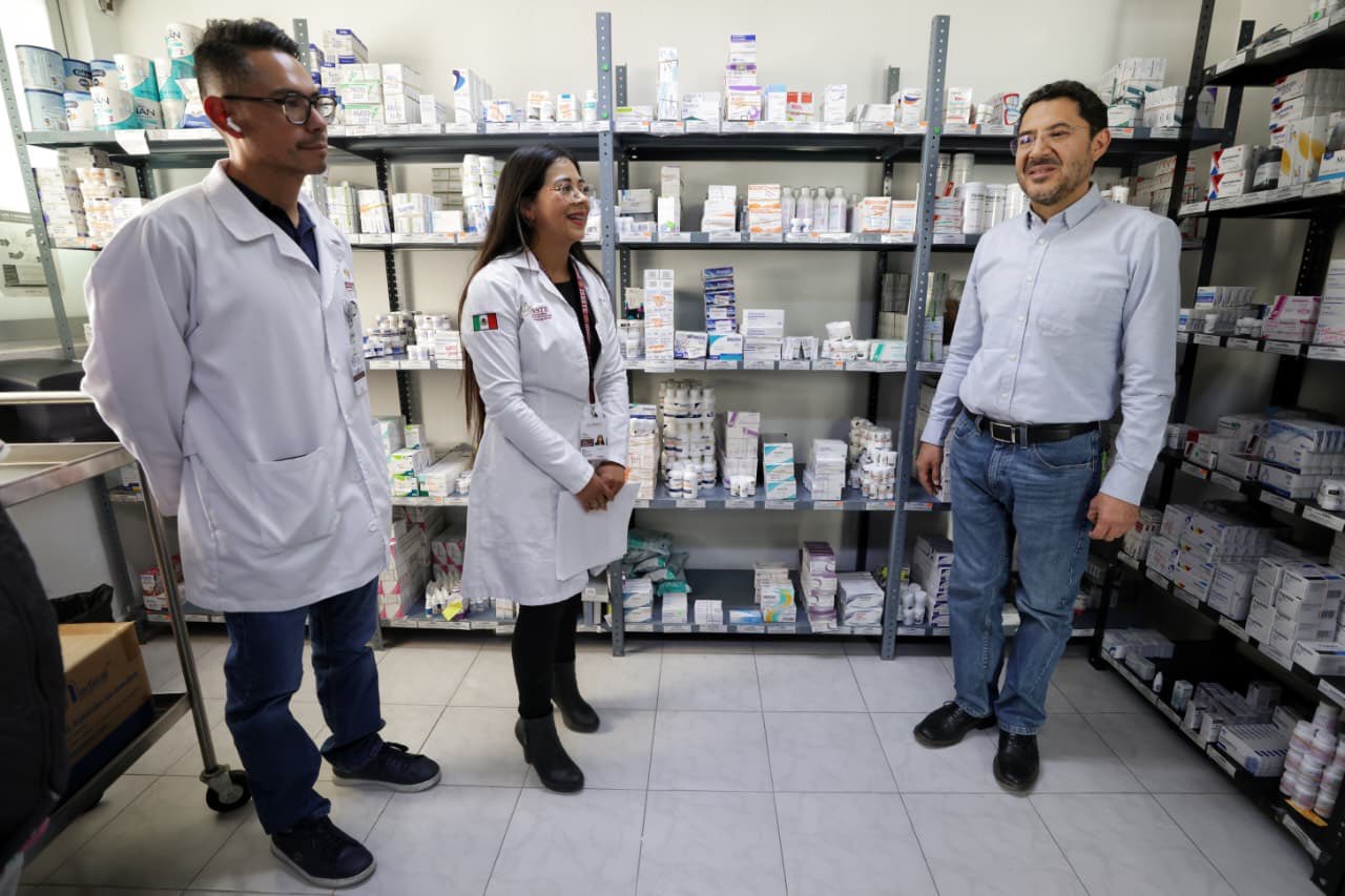 Destaca Martí Batres abasto del 100 por ciento en farmacias de unidades del ISSSTE en Hidalgo