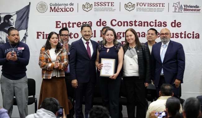 Destaca Martí Batres vocación social del Instituto con entrega de más de 200 constancias de finiquito FOVISSSTE