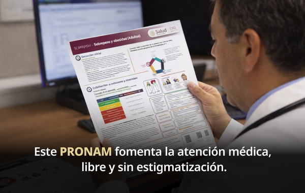 PRONAM establece abordaje integral para prevenir y tratar sobrepeso y obesidad en México