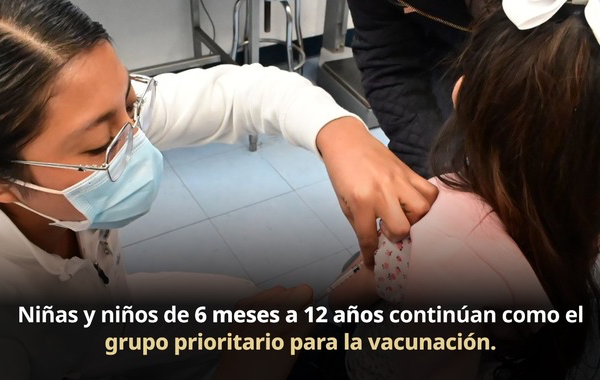 Secretaría de Salud reitera la invitación a vacunarse contra el sarampión tras superar 31.1 millones de vacunas aplicadas.