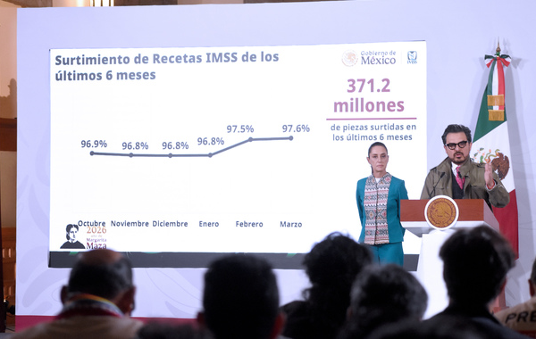 Surte IMSS más de 371 millones de piezas de medicamentos en seis meses: Zoé Robledo