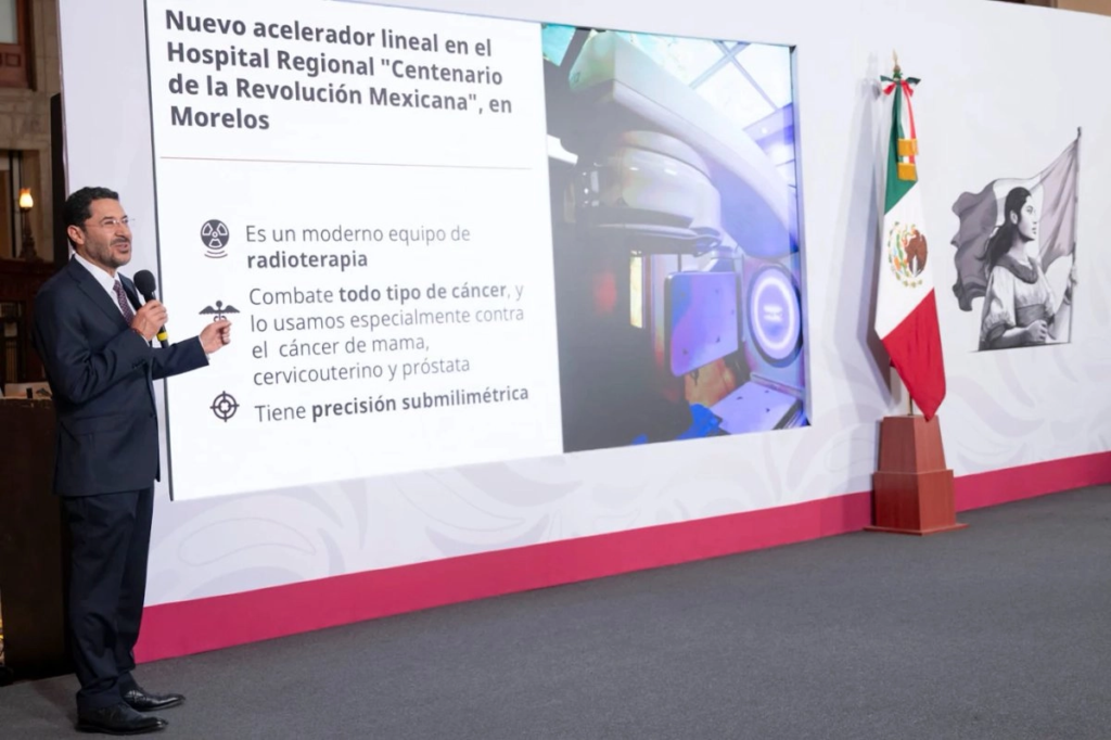 ISSSTE arranca nuevo equipo de radioterapia para tratamientos de cáncer; “es lo más avanzado”: Batres