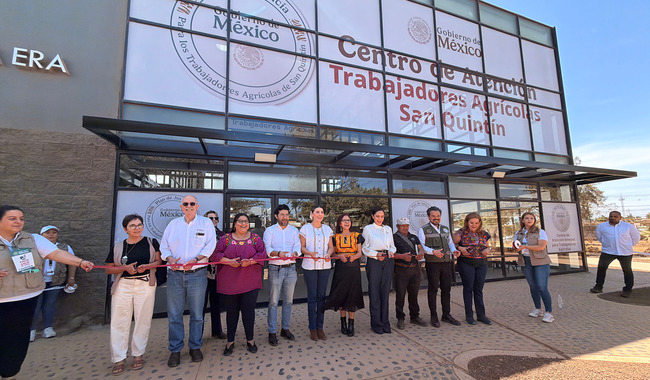 Gobierno de México inaugura el Centro de Atención Integral para Trabajadores Agrícolas en San Quintín, Baja California