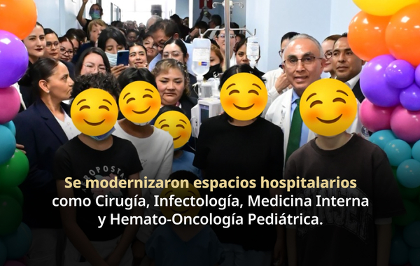 Hospital Juárez de México renueva áreas de atención pediátrica