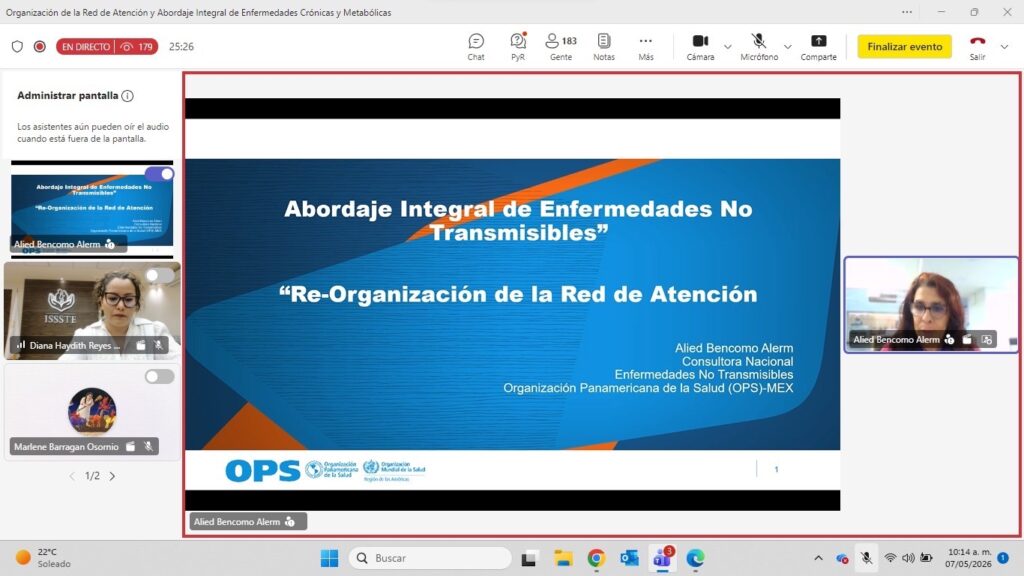 ISSSTE y OPS/OMS fortalecen la formación médica con seminarios web sobre prevención y atención integral