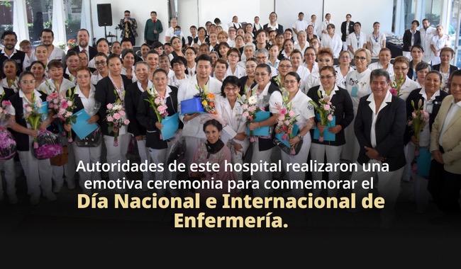 Hospital General de México reconoce la labor, entrega y vocación del personal de enfermería