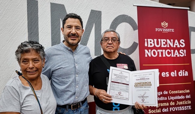 Entrega Martí Batres constancias de finiquito a 591 beneficiarios del FOVISSSTE en el Estado de México