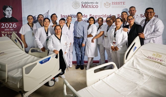 Entrega Martí Batres 40 camas hospitalarias al HRAE del ISSSTE en Estado de México