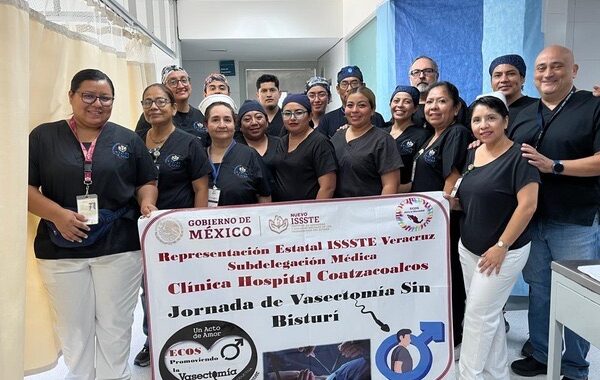 Beneficia ISSSTE a 34 derechohabientes con jornada de vasectomía sin bisturí en CH Coatzacoalcos, Veracruz