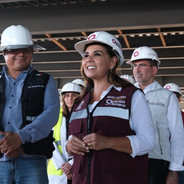 Constata Mara Lezama avance del 42% en la construcción del nuevo Hospital General del ISSSTE en Chetumal
