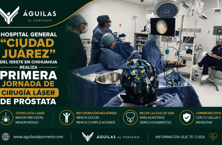 Hospital General “Ciudad Juárez” del ISSSTE en Chihuahua realiza primera jornada de cirugía láser de próstata