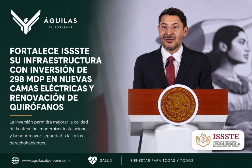 Fortalece ISSSTE su infraestructura con inversión de 298 mdp en nuevas camas eléctricas y renovación de quirófanos
