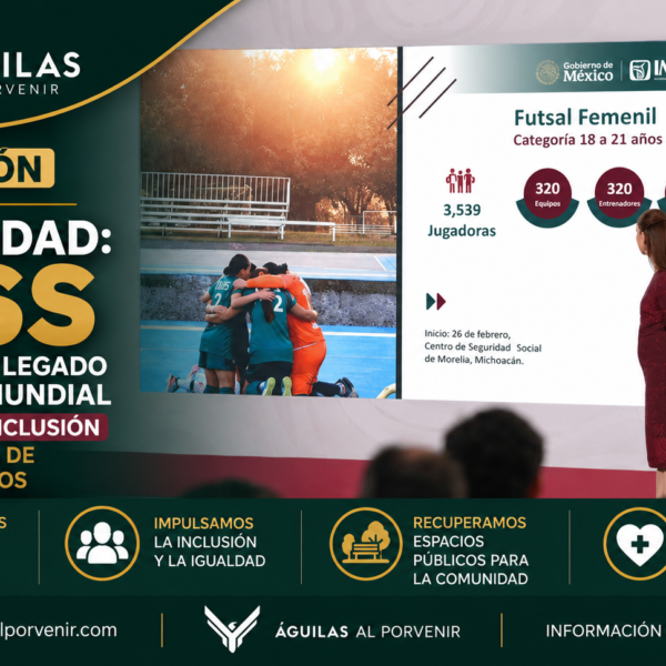 Del balón a la comunidad: IMSS consolida el legado social del Mundial con deporte, inclusión y recuperación de espacios públicos