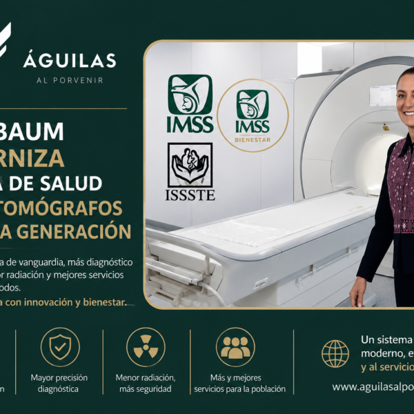 SHEINBAUM MODERNIZA SISTEMA DE SALUD CON 42 TOMÓGRAFOS DE ÚLTIMA GENERACIÓN