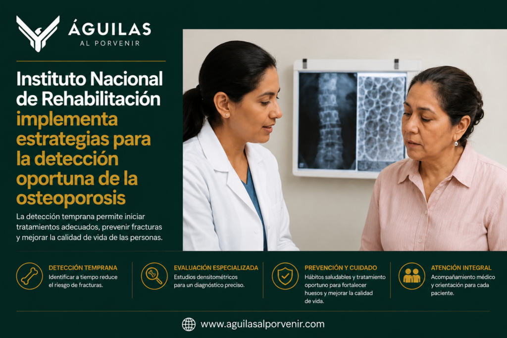 Instituto Nacional de Rehabilitación implementa estrategias para la detección oportuna de la osteoporosis