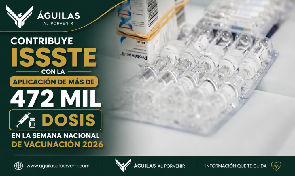 Contribuye ISSSTE con la aplicación de más de 472 mil dosis en la Semana Nacional de Vacunación 2026