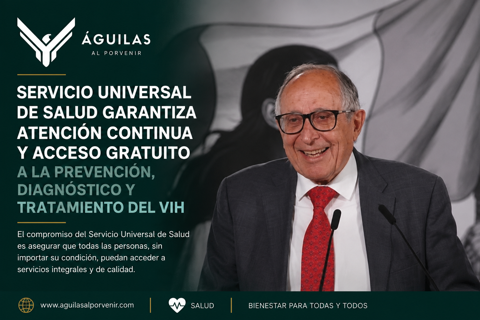 Servicio Universal de Salud garantiza atención continua y acceso gratuito a la prevención, diagnóstico y tratamiento del VIH