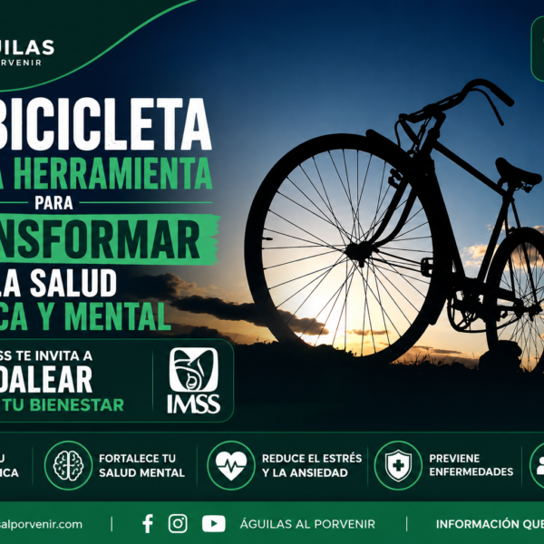 La bicicleta es una herramienta para transformar la salud física y mental; el IMSS te invita a pedalear por tu bienestar