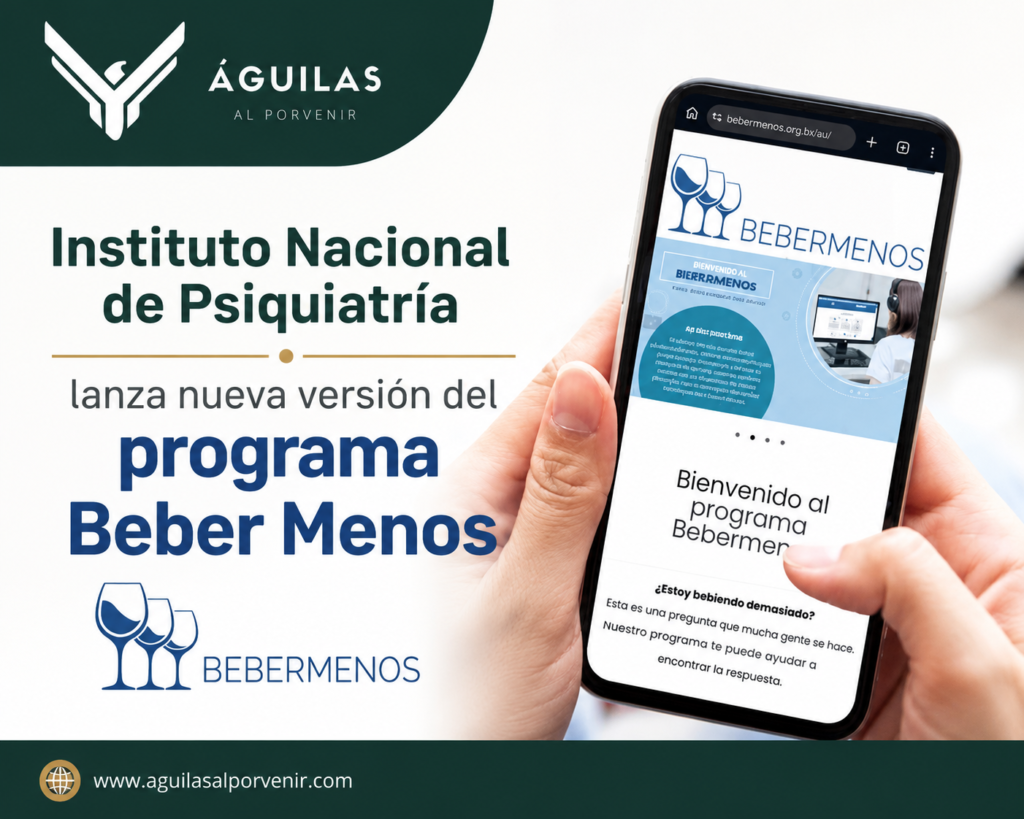 Instituto Nacional de Psiquiatría lanza nueva versión del programa Beber Menos