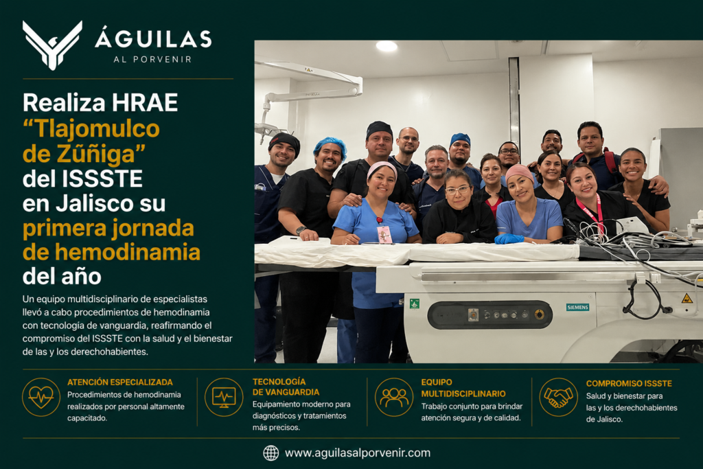 Realiza HRAE “Tlajomulco de Zúñiga” del ISSSTE en Jalisco su primera jornada de hemodinamia del año