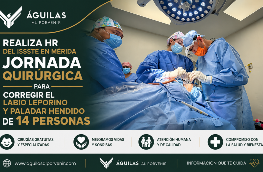 Realiza HR del ISSSTE en Mérida jornada quirúrgica para corregir el labio leporino y paladar hendido de 14 personas