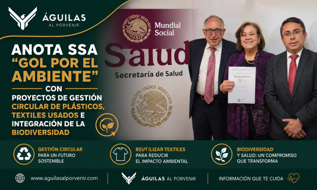 Anota Ssa “Gol por el Ambiente” con proyectos de gestión circular de plásticos, textiles usados e integración de la biodiversidad