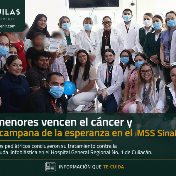 Tres menores vencen el cáncer y tocan campana de la esperanza en el IMSS Sinaloa