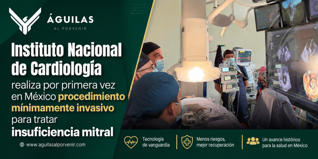 Instituto Nacional de Cardiología realiza por primera vez en México procedimiento mínimamente invasivo para tratar insuficiencia mitral