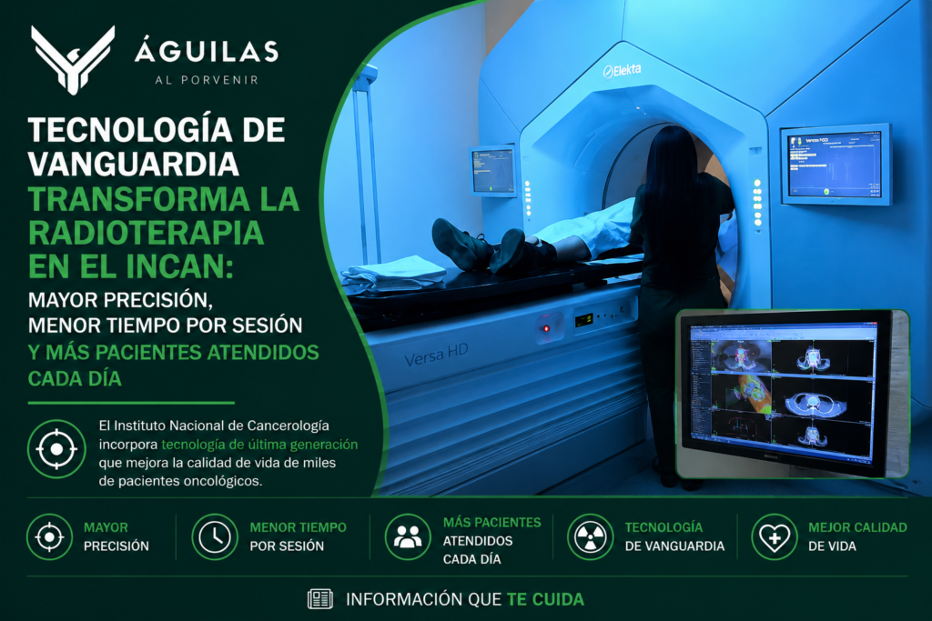 Tecnología de vanguardia transforma la radioterapia en el INCan: mayor precisión, menor tiempo por sesión y más pacientes atendidos cada día