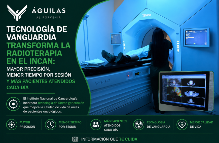 Tecnología de vanguardia transforma la radioterapia en el INCan: mayor precisión, menor tiempo por sesión y más pacientes atendidos cada día
