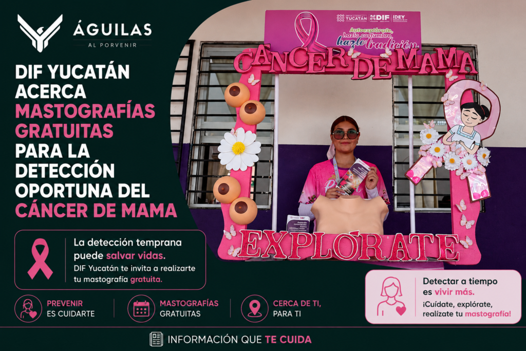 DIF Yucatán acerca mastografías gratuitas para la detección oportuna del cáncer de mama