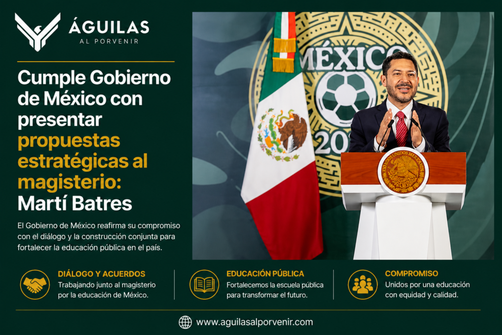Cumple Gobierno de México con presentar propuestas estratégicas al magisterio: Martí Batres
