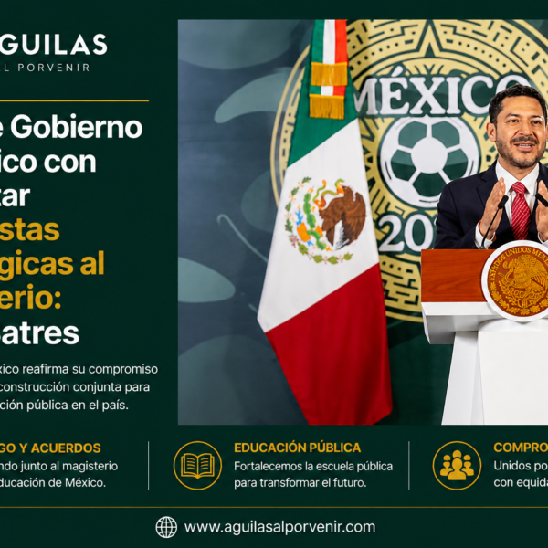 Cumple Gobierno de México con presentar propuestas estratégicas al magisterio: Martí Batres