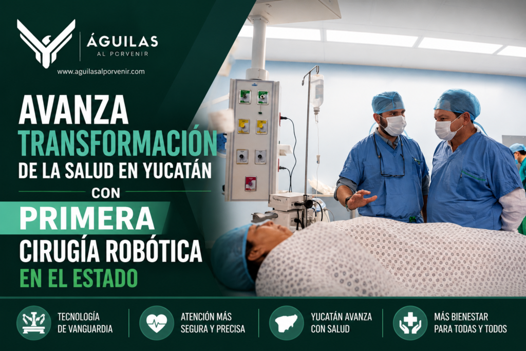 Avanza transformación de la salud en Yucatán con primera cirugía robótica en el estado