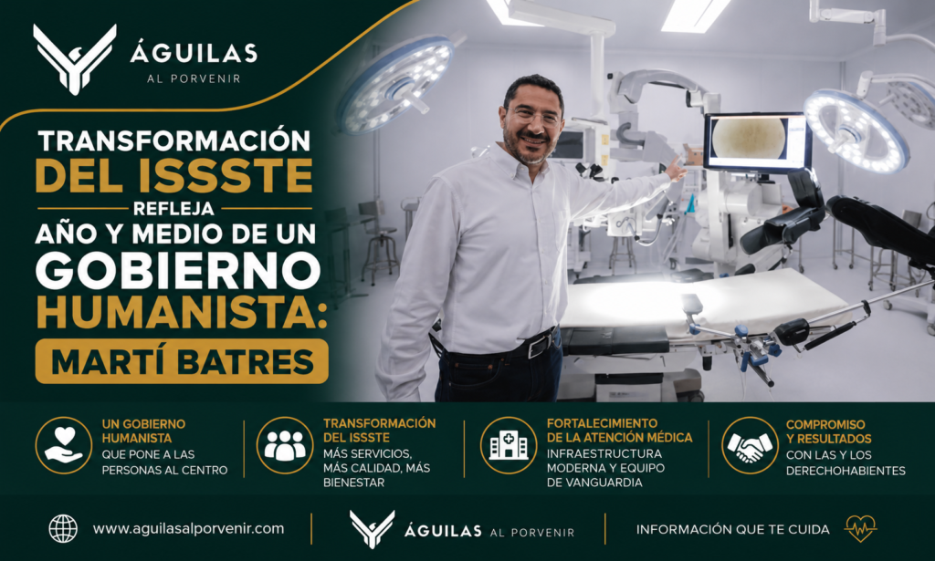 Transformación del ISSSTE refleja año y medio de un gobierno humanista: Martí Batres