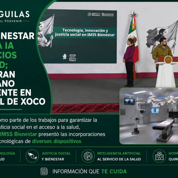 IMSS Bienestar suma la IA a servicios de salud; inauguran quirófano inteligente en Hospital de Xoco
