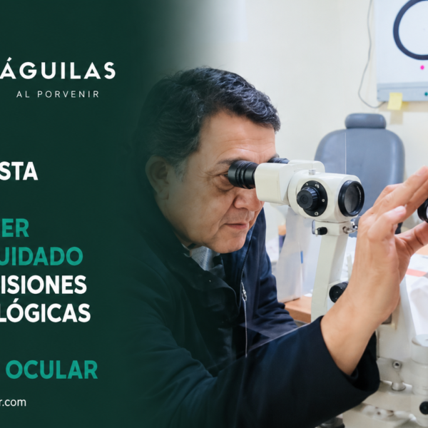 Especialista llama a fortalecer el autocuidado y las revisiones oftalmológicas ante el derrame ocular