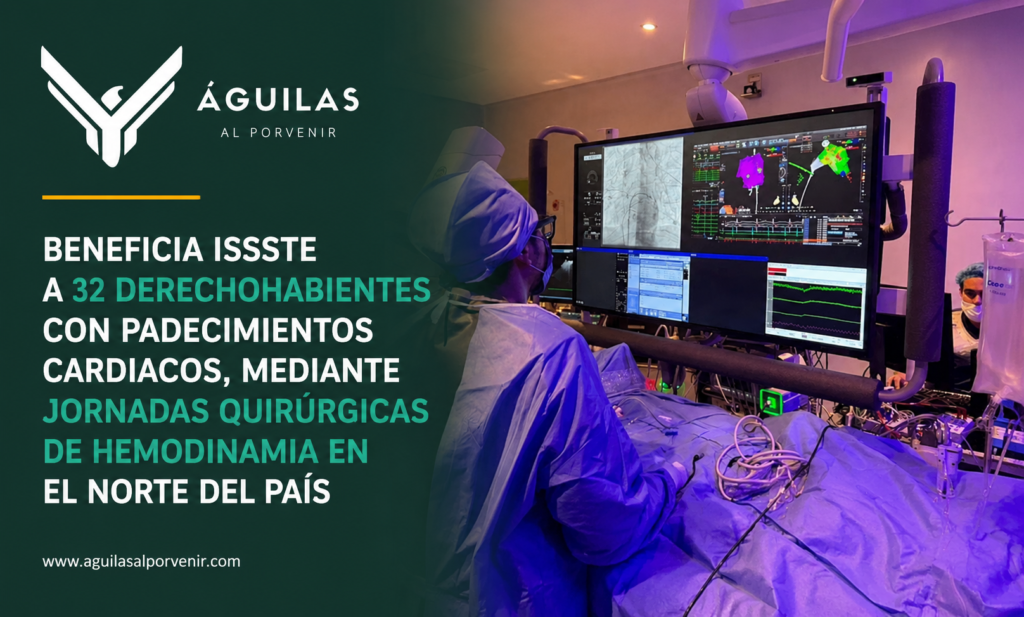 Beneficia ISSSTE a 32 derechohabientes con padecimientos cardiacos, mediante jornadas quirúrgicas de hemodinamia en el norte del país