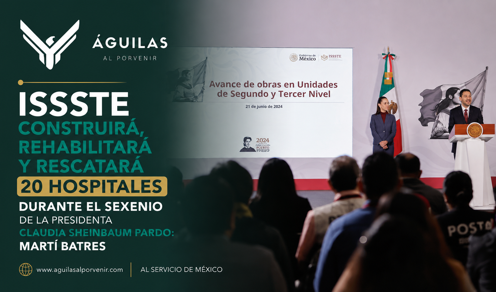 ISSSTE construirá, rehabilitará y rescatará 20 hospitales durante el sexenio de la presidenta Claudia Sheinbaum Pardo: Martí Batres