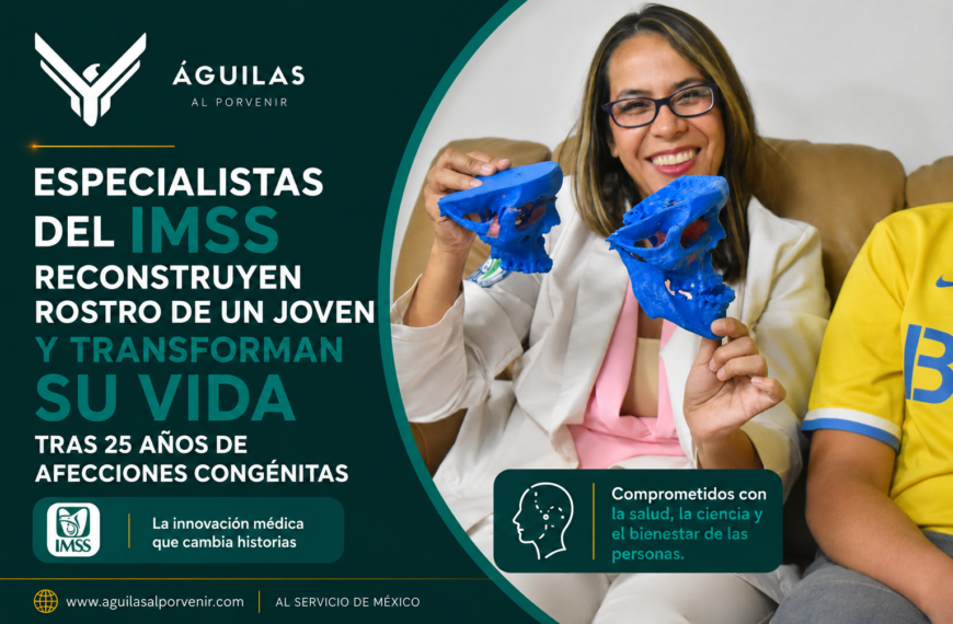 Especialistas del IMSS reconstruyen rostro de un joven y transforman su vida tras 25 años de afecciones congénitas