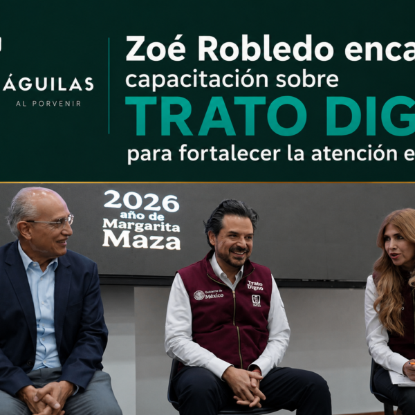 Zoé Robledo encabeza capacitación sobre Trato Digno para fortalecer la atención en el IMSS