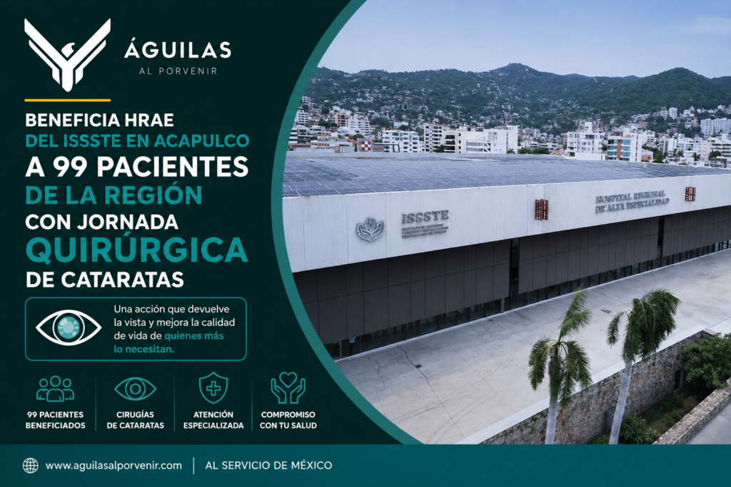 Beneficia HRAE del ISSSTE en Acapulco a 99 pacientes de la región con Jornada Quirúrgica de cataratas