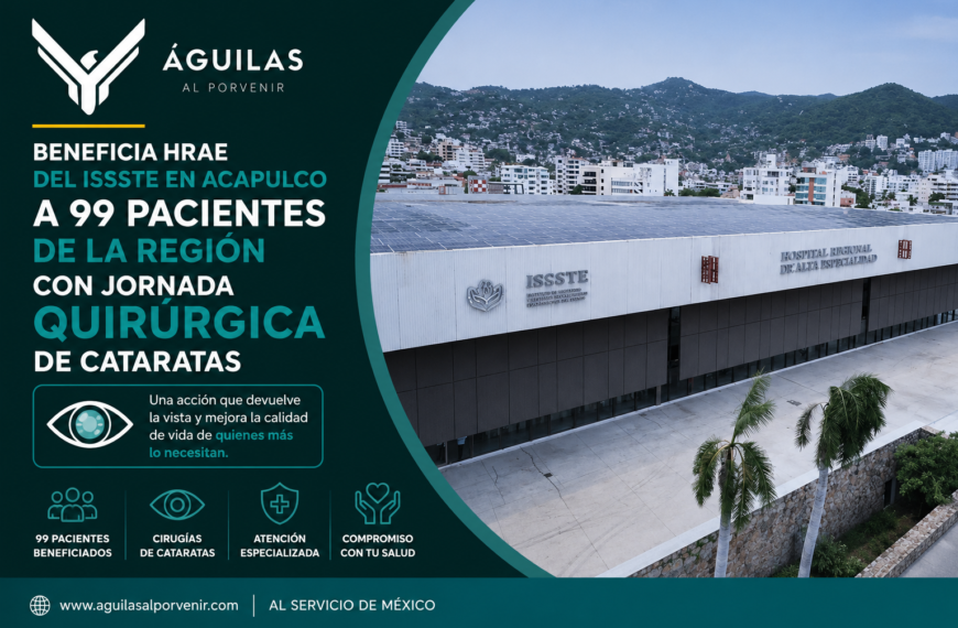 Beneficia HRAE del ISSSTE en Acapulco a 99 pacientes de la región con Jornada Quirúrgica de cataratas