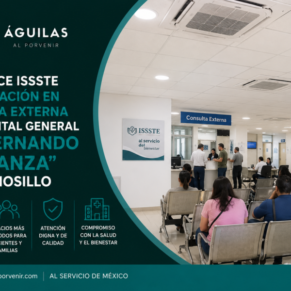 Fortalece ISSSTE climatización en consulta externa del Hospital General “Dr. Fernando Ocaranza” en Hermosillo