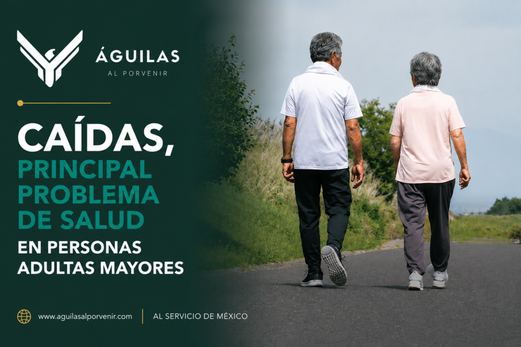Caídas, principal problema de salud en personas adultas mayores