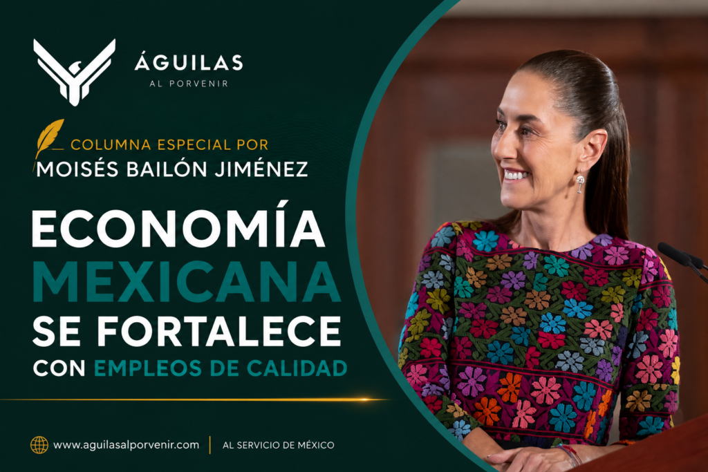Economía mexicana se fortalece con empleos de calidad / Moisés Bailón Jiménez