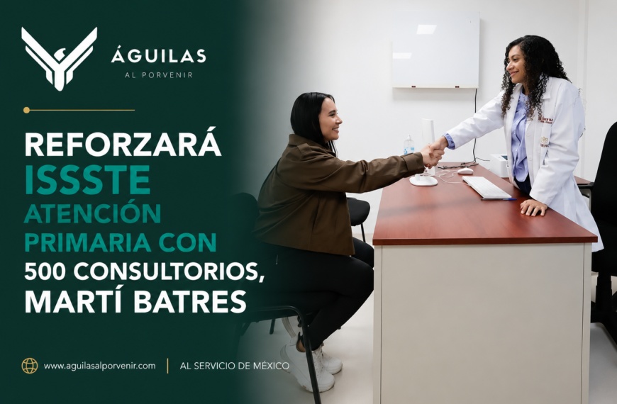 Reforzará ISSSTE atención primaria con 500 consultorios, Martí Batres