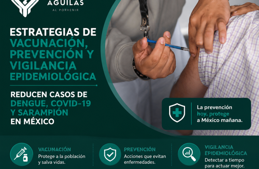 Estrategias de vacunación, prevención y vigilancia epidemiológica reducen casos de dengue, COVID-19 y sarampión en México